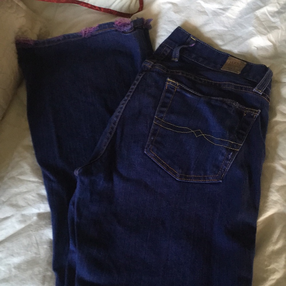 Purple lucky jeans